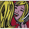 After: Roy Lichtenstein, American (1923-1997) Color lithograph "Girl With Mirror".