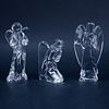 Collection of Three (3) Baccarat Crystal Figurines.