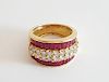 18K Gold Ruby and Diamonds Ring Levian