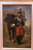 19th C. French Painting of Soldier, Signed" H.Dupr