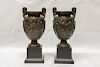 Pair of Italian Bronze Urns