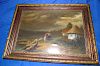 Russian painting oil on canvas signed 23x17 framed