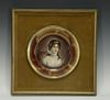 Royal Vienna Plate of A Young Lady, Framed