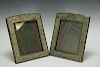 Pair of Wood Table Photo Frame with Jade