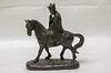 Chinese Bronze Horse w/ "TangSeng" Buddha