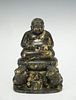 18th C.Chinese Gilt Bronze Buddha