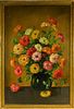 Henry Leon Sanger O/B Floral Still Life Painting