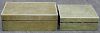 Two Antique Shagreen Hinged Boxes.