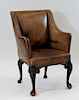Continental European Carved Wood Paw Foot Chair