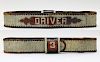 Antique American Firefighter Driver's Leather Belt