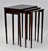 Federal Style Mahogany Inlaid Nesting Tables