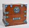 Chinese Cloisonne Camphor Wood Chest