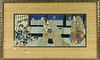 19C. Japanese Woodblock Triptych of Samurai