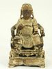 18C. Chinese Carved Lacquered Wood Figure