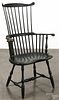 W. Wallick contemporary painted Windsor armchair, seat height - 18 1/2''.