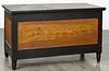 Pennsylvania painted poplar blanket chest, 19th c., retaining the original ochre and black surface,