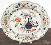 Imperial Stone China Gaudy pattern platter, 19th c., 16 1/4'' l. 19 1/2'' w.