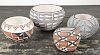 Four pieces of Acoma pottery, signed Donna Garcia, I.M.Patricio, and two - A.L., tallest - 3 1