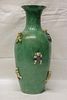Chinese Green Glazed Vase w/ Stand