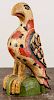 Daniel and Barbara Strawser carved and painted pine eagle, signed and dated `72, 11'' h.
