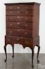 New England Queen Anne maple chest on frame, ca. 1760, 69 1/2'' h., 36 3/4'' w.