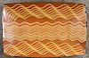 Greg Shooner redware loaf dish, signed and dated 1999, 21 3/4'' w., 14'' d.