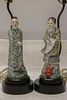 Pair of Chinese Porcelain Figure as Lamp