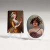 Continental Portraits on Porcelain, Lot of Two