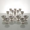 American Sterling Sherbets and Cordials, Lot of Fourteen