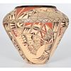 Loretta Silas (Hopi, 20th century) Polychrome Pottery Jar