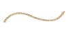A 14 Karat Yellow Gold and Diamond Line Bracelet, 10.30 dwts.