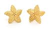A Pair of 18 Karat Yellow Gold Starfish Earrings, NAUTILUS, 12.60 dwts.