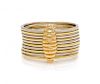 A Vintage Bicolor Gold Stacking Ring, 4.70 dwts.