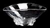 A Steuben Glass Bowl Height 5 x width 11 1/2 inches.