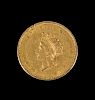 A United States 1855 Indian Princess: Type 2 $1 Gold Coin