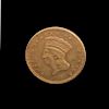 A United States 1857 Indian Princess: Type 3 $1 Gold Coin