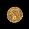 A United States 1913 Indian Head $2.50 Gold Coin
