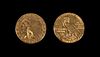 Two United States 1928 Indian Head $2.50 Gold Coins
