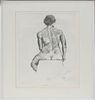 PIETRO CICOGNANI: SEATED NUDE FROM BEHIND