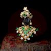 Nardi Emerald and Diamond "Moretto" Blackamoor Brooch