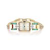 Cartier Emerald and Diamond Ladies Watch