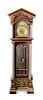 An American Painted Tall Case Clock, Grand Rapids Clock and Mantel Company, 1898-1916, Height 98 1/4 inches.