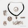 Seven Georg Jensen Inc. Jewelry Items