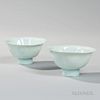 Pair of Qingbai White-glazed Cups 一对青白色瓷杯