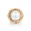 A Mabe Pearl Ring