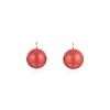 A Pair of Oxblood Coral Earrings