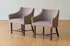 HARVEY PROBBER PAIR OF UPHOLSTERED ARMCHAIRS