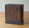 RUSTIC CHINESE LACQUER TWO-DOOR CABINET