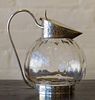 AUSTRIAN SILVER-MOUNTED GLASS CARAFE