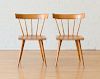 PAUL MCCOBB / WINCHENDON "PLANNER GROUP" SET OF FOUR MAPLE DINING CHAIRS